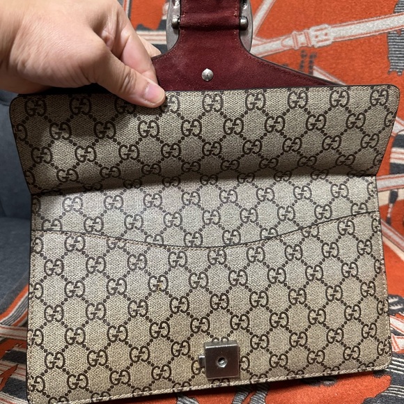 GUCCI ❤️🌟DIONYSUS GG SUPREME BLOOMS W/ SILVER-TONED TIGER HEAD CLOSURE⭐️ - Picture 10 of 14